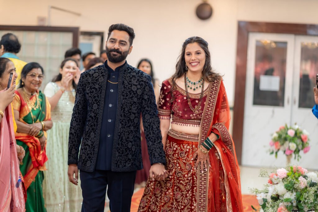 Candid smile of bride-to-be Tanaya before ring ceremony Thane