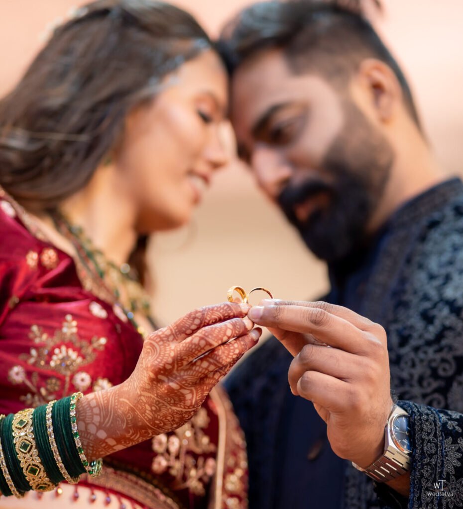 Yash and Tanaya engagement ring exchange at Shehnai Hall Thane